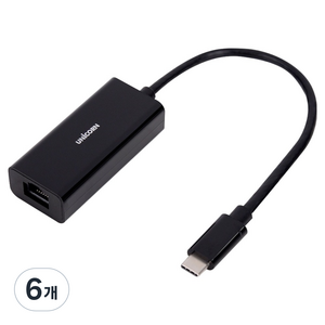 유니콘 C타입 기가 유선랜 어댑터 USB 3.1 Gen1, TLAN-1200C, 6개