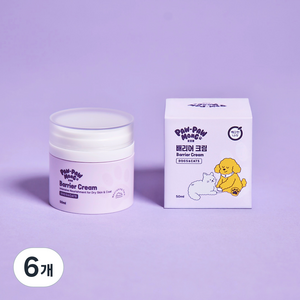 포포몽 강아지 고양이 공용 배리어 크림, 6개, 50ml