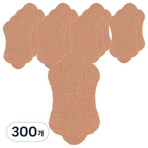 깔끔한 스킨색 겨드랑이 땀 흡수 패드 겨땀 패치 TYPE 03 딥 스킨, 300개