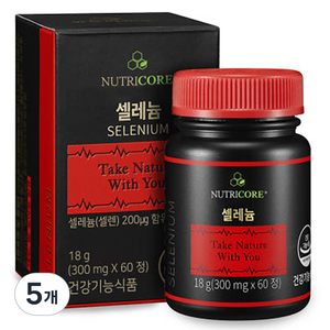 뉴트리코어 셀레늄, 5개, 18g