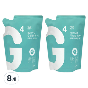 레인보우샵 구연산 워터 다목적세정제 리필, 500ml, 8개