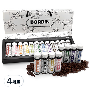 보르딘 콜드브루 선물세트 + 쇼핑백, 더치커피 앰플 12p, 4세트