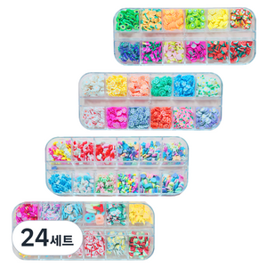 아가플러스 토핑 파츠 12p 35g x 4종 세트, 혼합색상, 24세트