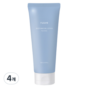 러베 유기농 수딩젤 로션, 4개, 150ml