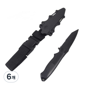 MA-1 훈련용 고무대검 + 칼집 세트, 블랙, 6개