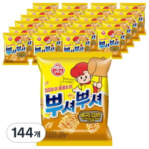 오뚜기 뿌셔뿌셔 버터구이 오징어맛, 90g, 144개
