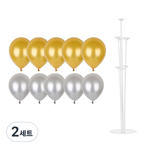 파티쇼 풍선꽂이장식세트 70cm, 쥬얼리파티, 2세트