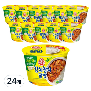 오뚜기 김치참치덮밥 즉석국, 24개, 315g