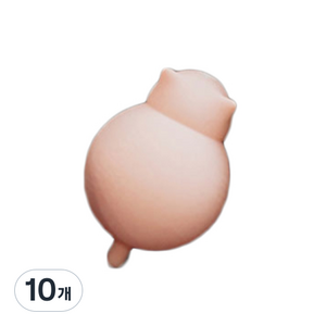 트래블포유 쿠키켓 고양이 보냉 보온 물주머니 핑크 200g, 10개