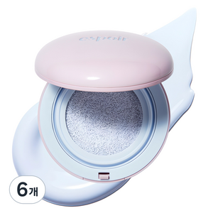 [비건뷰티] 에스쁘아 듀라이크 젤로 톤업 쿠션 15g, 3호 스노우블루, 6개