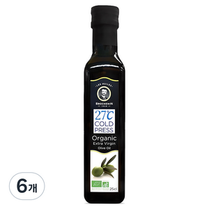 브로슈낭 유기농 엑스트라 버진 올리브오일, 250ml, 6개