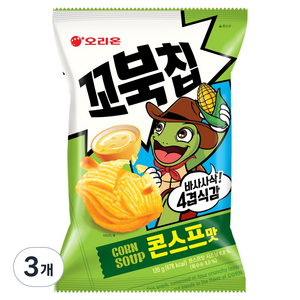 꼬북칩 오리온 콘스프맛, 120g, 3개