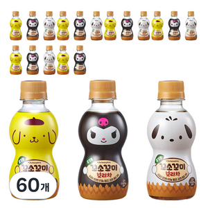 꼬소꼬미 유기농 보리차 랜덤발송, 200ml, 60개