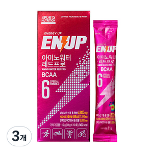 엔업 아미노워터 레드프로 복합아미노산 11g, 10회분, 3개