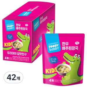 푸디버디 한우 배추된장국, 180g, 42개