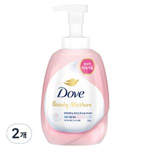 도브 브라이트닝 모이스처 포밍 바디워시 갓 딴 사과향, 540g, 2개