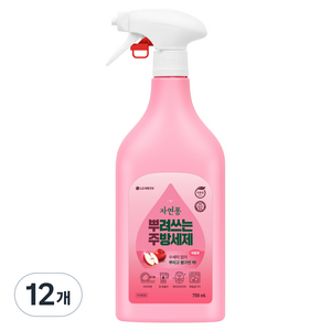 자연퐁 뿌려쓰는 주방세제 용기형 애플향, 750ml, 12개