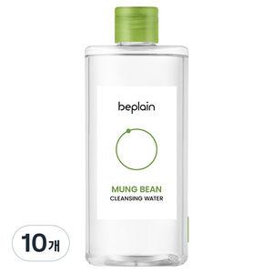 비플레인 녹두 클렌징 워터, 400ml, 10개