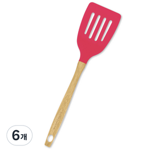 벨라쿠진 실리콘 키친툴 뒤집개, 혼합 색상, 6개