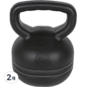 아리프 라인 케틀벨, 블랙, 8kg, 2개