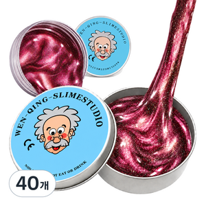 와이홉 박사 퍼티 슬라임, 40개, 77g, 오로라 레드