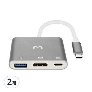 MATECH 3 in 1 C타입 멀티허브, 실버, 2개