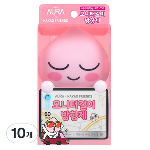 아우라 카카오 모니터걸이 방향제 어피치 본품, 4.5ml, 10개, 윌유메리미향