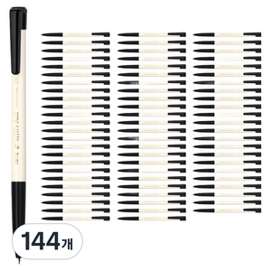 자바펜 e오피스 볼펜 0.7mm, 블랙, 144개