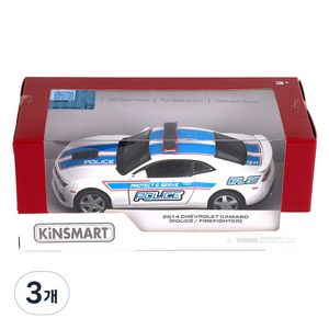 킨스마트 2014 쉐보레 카마로 폴리스 KT5383PR, 화이트, 3개