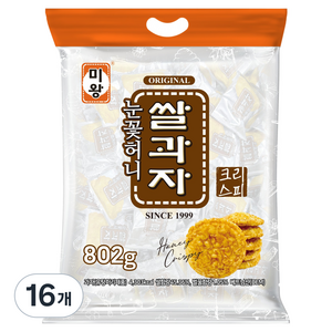 미왕 눈꽃허니 쌀과자, 802g, 16개