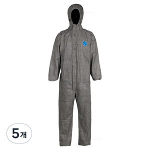 듀폰 전신 보호복 TYVEK 500, 그레이, 5개