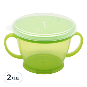 투데코 흘림방지 스낵컵, 그린, 2세트