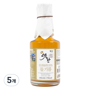 옛간 국산 들기름, 250ml, 5개