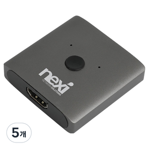 넥시 1:2 2:1 4K HDMI 양방향 선택기 블랙, 5개, NX1314