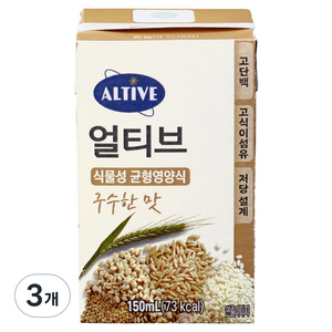 얼티브 균형영양식 구수한 맛, 3개, 150ml