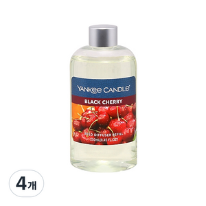 양키캔들 오일 디퓨저리필, 블랙체리, 250ml, 4개