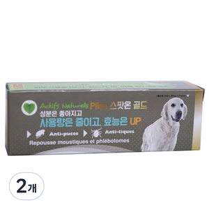 필루 네츄럴 스팟온 골드 진드기 제거용품 대형견, 3ml, 2개