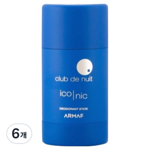 알마프 클럽 드 누잇 아이코닉 데오드란트 스틱, 75g, 6개