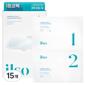 일소 네추럴 마일드 클리어 노우즈 팩, 5개입, 15개
