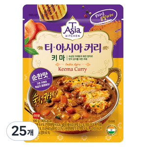 티아시아키친 키마 커리 분말, 100g, 25개