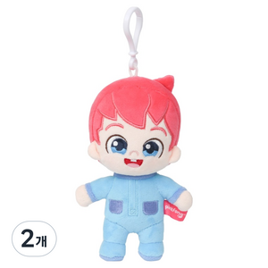 핑크퐁 베베핀 인형 키링, 15cm, 혼합색상, 2개