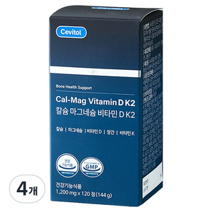 세비톨 칼슘 마그네슘 비타민D K2, 120정, 4개