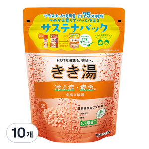 바스크린 키키유 솔트 탄산입욕제 바다향, 360g, 10개