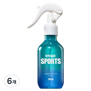 피지 모락셀라 스포츠 섬유탈취제 포레스트솝 본품, 150ml, 6개