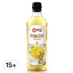 백설 카놀라유, 900ml, 15개