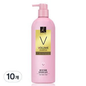 엘라스틴 볼륨 탄력케어 10X 샴푸 플로럴 머스크향, 680ml, 10개