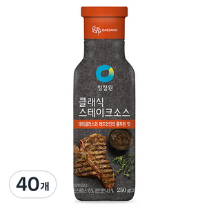 청정원 클래식 스테이크소스, 250g, 40개