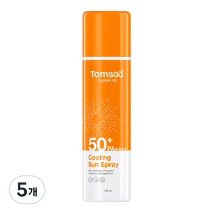 탐사 선 스프레이 SPF50+ PA++++ 피부 저자극 테스트 완료, 5개, 150ml