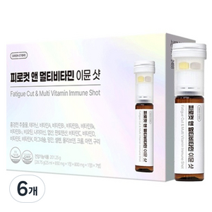 그린스토어 피로컷 앤 멀티비타민 이뮨샷 201.25g, 7회분, 6개