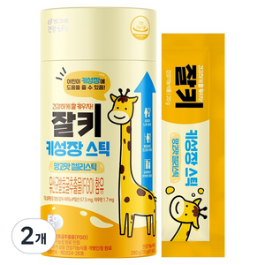 티에프티 빙그레 잘키 어린이 키성장 망고맛 젤리스틱 14p, 280g, 2개